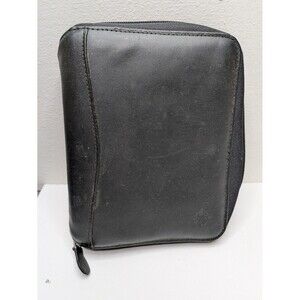 Franklin Covey Spacemaker Genuine Leather Black 6 Ring 1” Binder Rings
